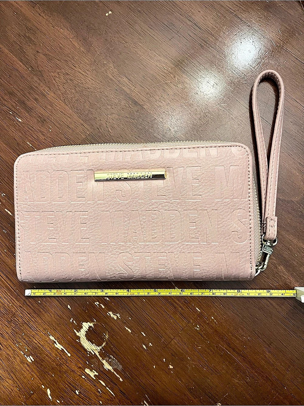 Steve Madden Bzip Zip Around Wallet Pink